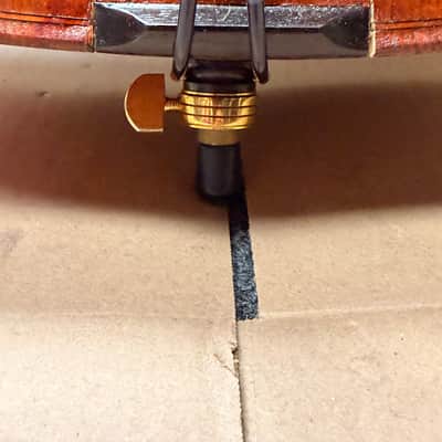 Gunter von Aue 4/4 Cello – German Made – Full Size – w/ Leather Case – Crack Repair Needed / Plays image 11