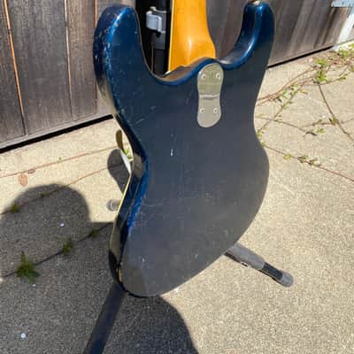 Vintage 1965 Mosrite Ventures Model Vibramute Ink Blue image 15