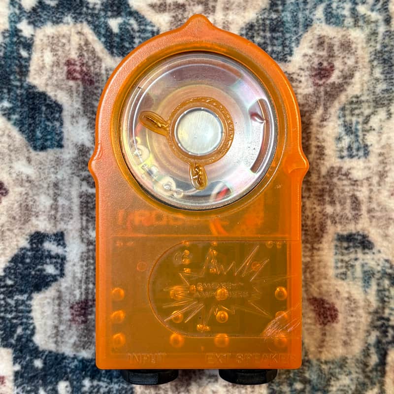 1990s Smokey Amplifiers Transparent Orange Mini Pocket Amp! image 1