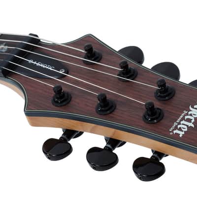 Schecter C-1 Exotic Ebony Electric Guitar - Natural Satin (3337) image 7