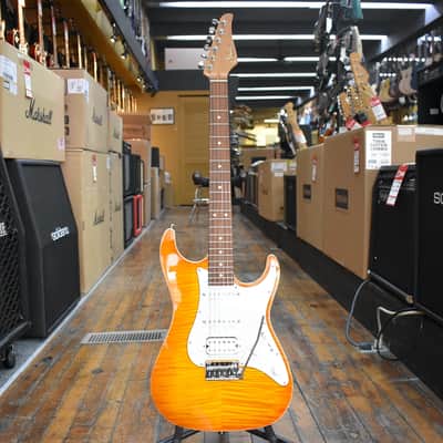Suhr Standard Plus Electric Guitar Trans Honey Amber Burst w/Padded Gig Bag image 4