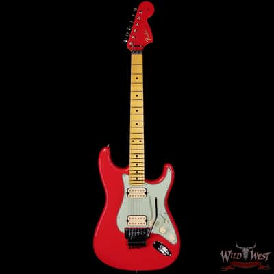 2026 Fender Custom Shop Wild West Lightning Stratocaster Floyd Rose HH Maple Neck Matching Color Large Headstock 22 Frets NOS Fiesta Red 8.10 lbs image 3