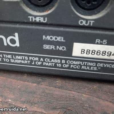 Roland R-5 Human Rhythm Composer 1989 - 1992 - Black image 9