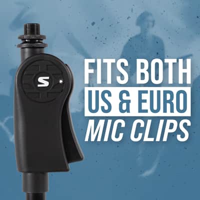 B-Stock Shure by Gator Deluxe Tripod Mic Stand with Pistol Grip One-Handed Clutch; (SH-TRIPODSTANDDX) image 7