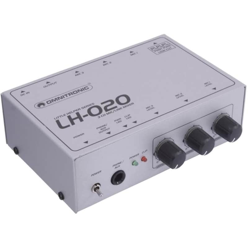 OMNITRONIC LH-020 3-Kanal Mikrofonmixer image 1