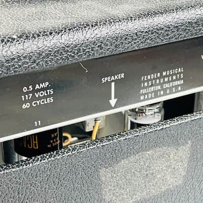 1968 Fender Vibro Champ Amplifier Drip Edge - Black image 15