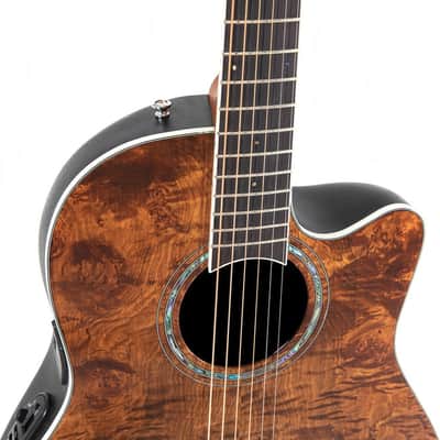 Ovation E – akustická kytara Celebrity Standard Plus Mid Cutaway Nutmeg Burled Maple image 2