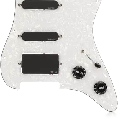EMG KH20 Kirk Hammett Pre-wired Pickguard with 3 Pickups - White Pearl image 1
