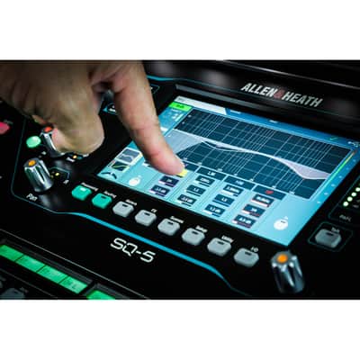 Allen & Heath SQ-5 48-channel Digital Mixer with Detachable Tablet Shelf and Dust Cover image 5