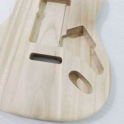 Unfinished Poplar Wood Stratocaster Strat Style Body image 17