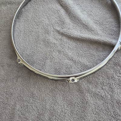 Yamaha 1.5 triple flanged hoops chrome 12 inch top and bottom 2025 - chrome image 2