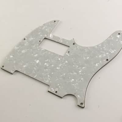 Light Relic White Pearl Aged Tele Mini Duncan Humbucker Pickguard for Fender Vintage ‘59 Custom Guitar image 2