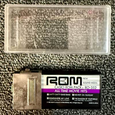 Casio Rom Pack RO-352 All Time Movie Hits with Case, Vintage - Pre Owned *Untested* image 3