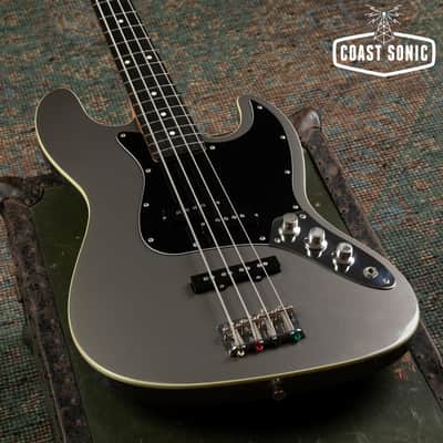 2010 Fender Aerodyne Jazz Bass PJ Made in Japan - Dolphin Grey w/ Matching Headstock image 6
