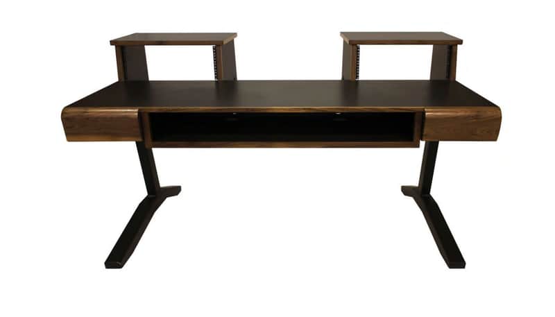 Sound Construction Supply SCS Keyboard 61 Studio Desk Black/Walnut image 1