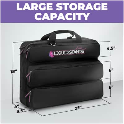 Liquid Stands Carry Bags for LS items (Mostly Stands) Portable & Large Protective Storage - Piano Stand Case image 3