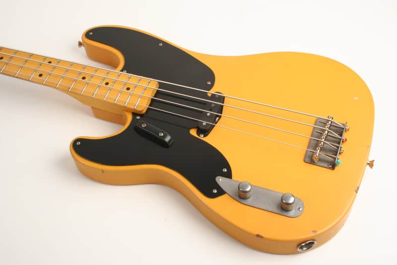 Nash Bass PB-52 Butterscotch Blonde Lollar Pickup Left Handed image 1