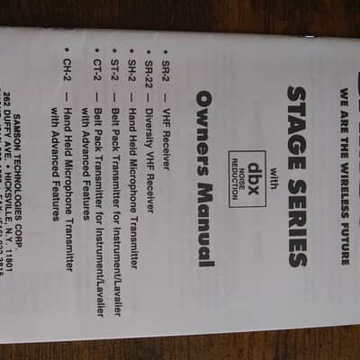 Samson SR22 Wireless Receiver w/ SH-2 Wireless Mic image 2