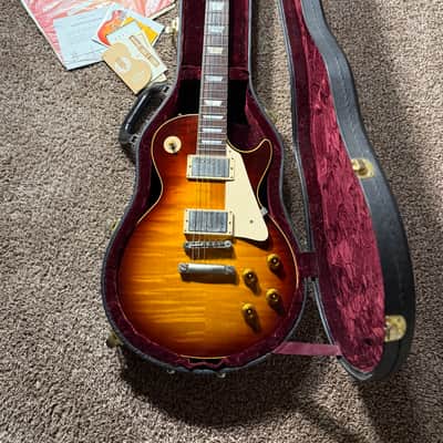Gibson 2002 Custom Shop Historic Collection '58 Les Paul Standard Flame Top Reissue - Heritage Darkburst image 9