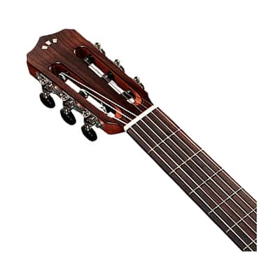 Cordoba Fusion 12 Cutaway A/E Nylon String Guitar - Natural Cedar image 4
