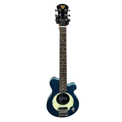 Pignose PGG Travel Guitar with Built-In Amp - Metallic Blue image 1