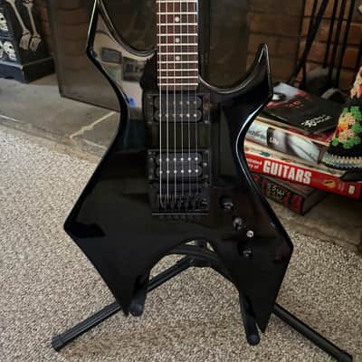 1990s BC Rich  Platinum Series Warlock  - Black / Custom Airbrush image 2