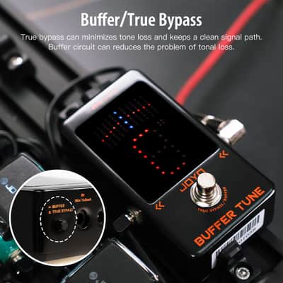 JOYO JF-19 Buffer Tune Pedal Accurate Tuner LED Screen Electric Bass, Guitar etc image 7