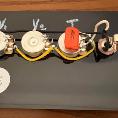 Fender Jazz Bass vintage wiring harness (two volume and one tone) image 1
