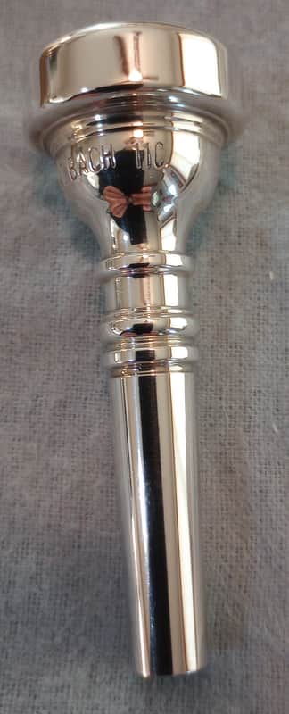 Bach 11c cornet mouthpiece 2017 - silver plate image 1