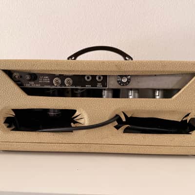 1962 Fender Bassman 50W Blonde Piggyback Amp & Cab image 4