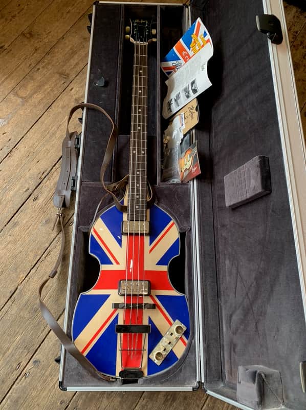 2012 HOFNER 2012 DIAMOND JUBILEE VIOLIN BASS 500/1 - Union Jack