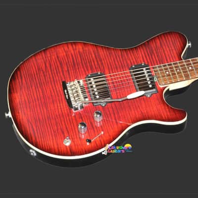 Ernie Ball Music Man 25th Anniversary- HH 2010 Red Burst image 1