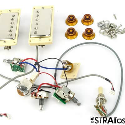 Gibson Epiphone Les Paul ProBucker PICKUPS POTS KNOBS JACK Coil Splitting Chrome image 1
