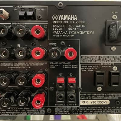Yamaha RX-V2600 THX Select2-Certified Receiver - 130 Watts x 7 Channels image 9
