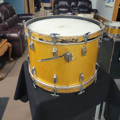 Ludwig Super Classic 1964-1965 - Gold Sparkle, 16” Floor Tom, 22” Bass, 2 12” Rack Toms, 14” snare image 15