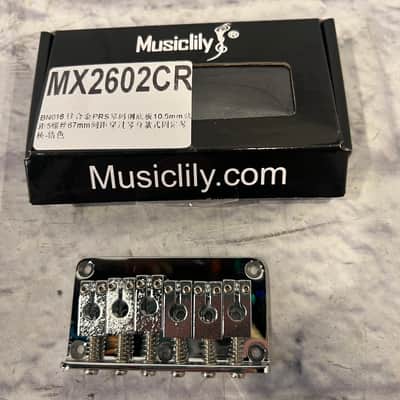 Musiclily MX2602CR Hardtail Chrome Bridge image 1