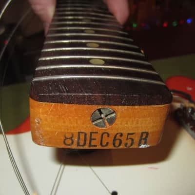 1965 Fender Mustang Salmon Pink w/ Original Hardshell Case image 15
