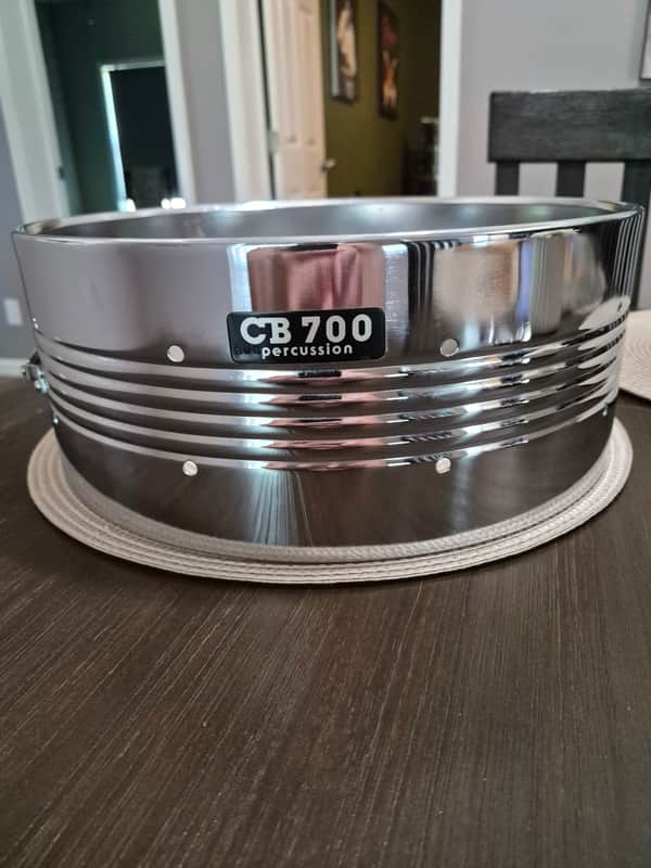 CB 700 VINTAGE COS SNARE DRUM SHELL-14" x 5.5" CB 700 1980s - Chrome image 1
