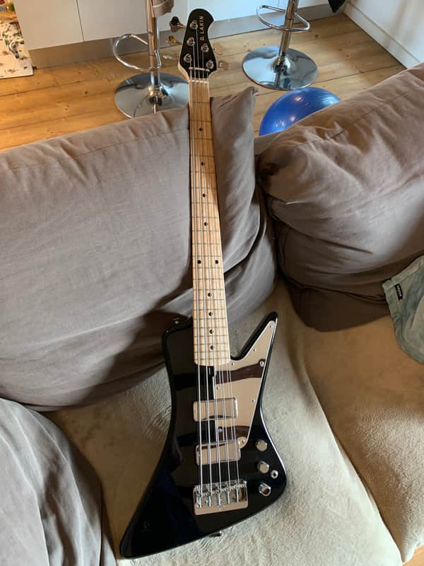 Dan Lakin Basses 5 string bass Inspired series  2021 Black image 1