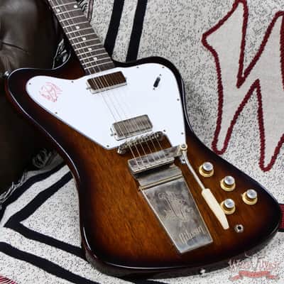 Gibson Custom Shop 1965 Non-Reverse Firebird V Reissue VOS Vintage Sunburst 7.85 lbs image 7