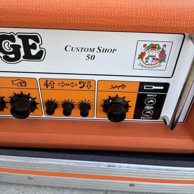Orange Custom Shop 50 Watt Amplifier Mint with Anvil Case Killer Nice Killer Sound image 3