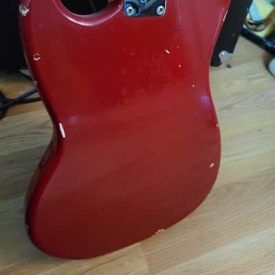 Fender Mustang Guitar with Rosewood Fretboard 1964 - 1969 - Dakota Red image 7