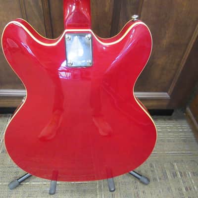 Oscar Schmidt Delta King OE-30/CH Semi-Hollow Body El Guitar With Original Gig Bag image 6