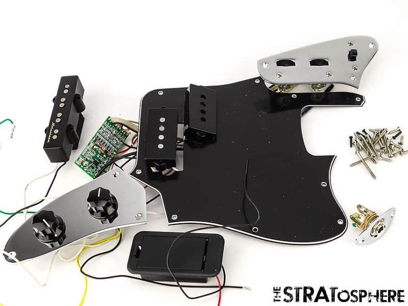 Fender Troy Sanders Jaguar Bass LOADED PICKGUARD Active Circuit Prewired image 1