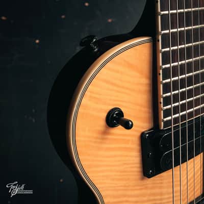 Grote Guitars 7-String Semi-Hollow HH Single-Cut Blonde Flame Maple 2014 image 7