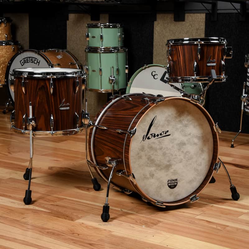 Sonor Vintage Series 12/14/20 3pc. Drum Kit Rosewood Semi-Gloss image 1