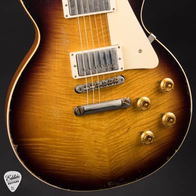 2022 - Gibson Custom Shop Made 2 Measure Murphy Lab '59 Les Paul Standard Murphy Painted Ultra Heavy Aged Kindred Burst #91950A image 6