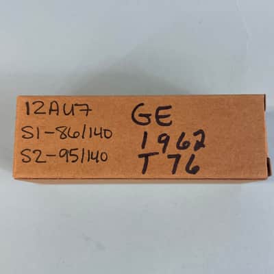 1962 General Electric 12AU7 ECC82 Vintage GE Preamp Tube! T76 image 6