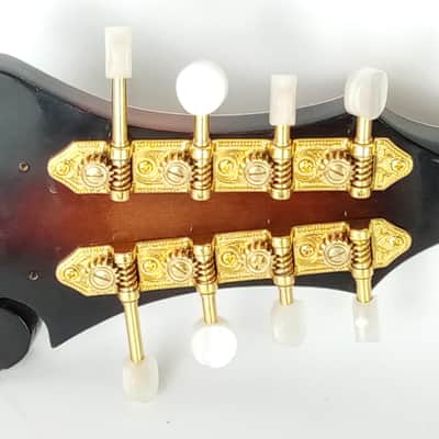 Washburn M3SW Americana All-Solid F-Style Mandolin, Tobacco Sunburst w/ Case image 9