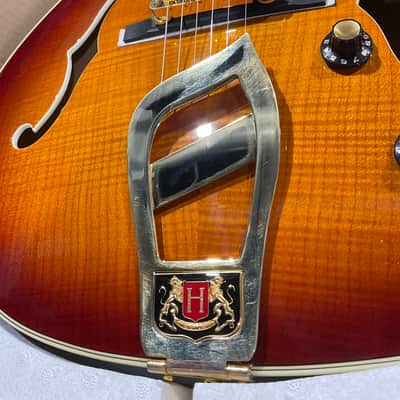 Hagstrom '67 Viking II Electric Guitar Vintage Sunburst image 4